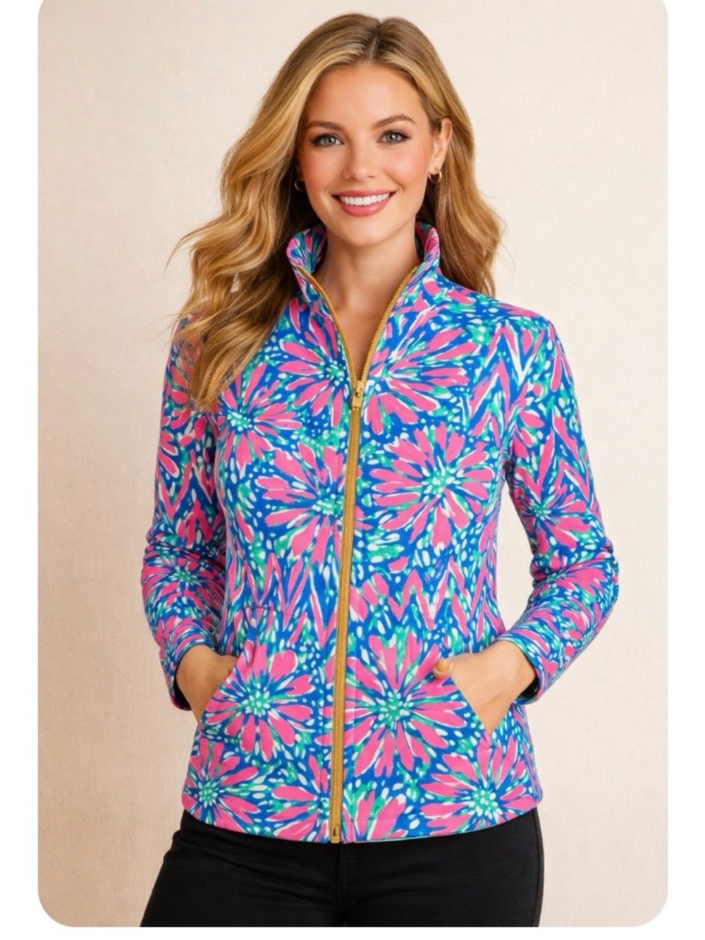 Lilly Pulitzer Vibrant Floral Jacket